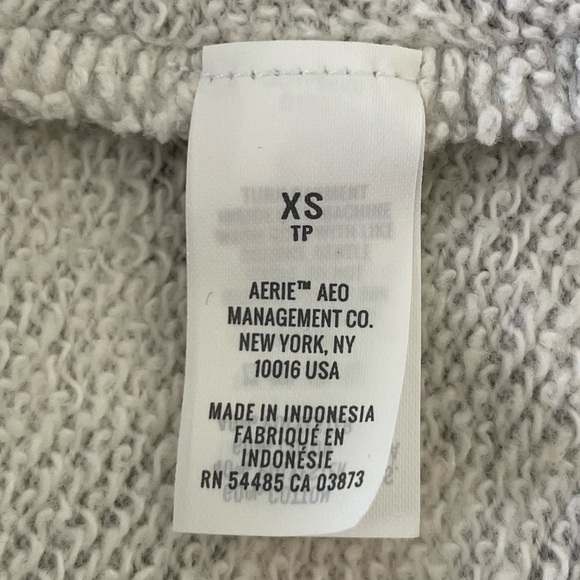 Aerie Crew Neck Leopard Print Oversized Sweatshirt - Size XS - Picture 8 of 9